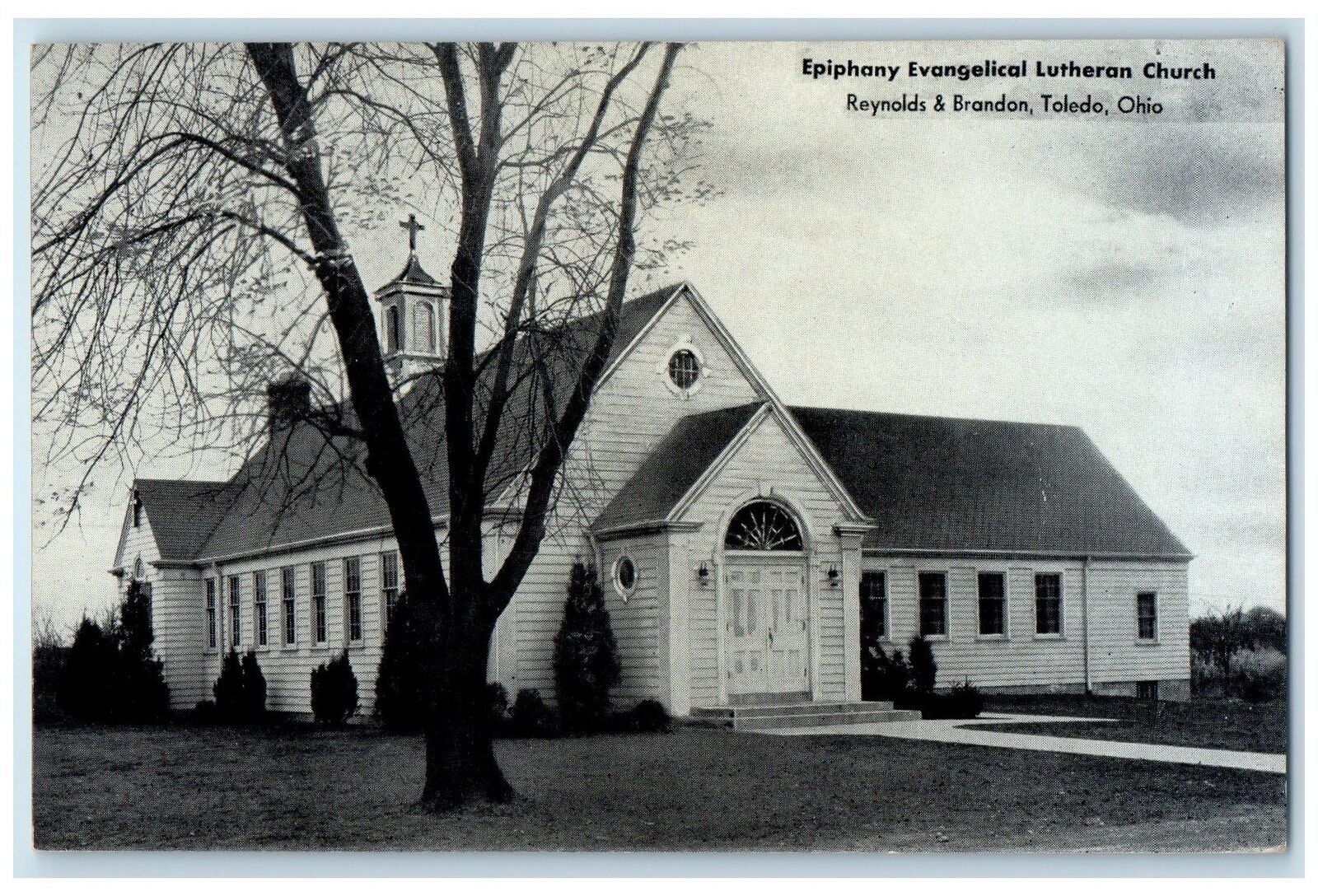 c1920's Epiphany Evangelical Lutheran Church Toledo Ohio OH Unposted Postcard