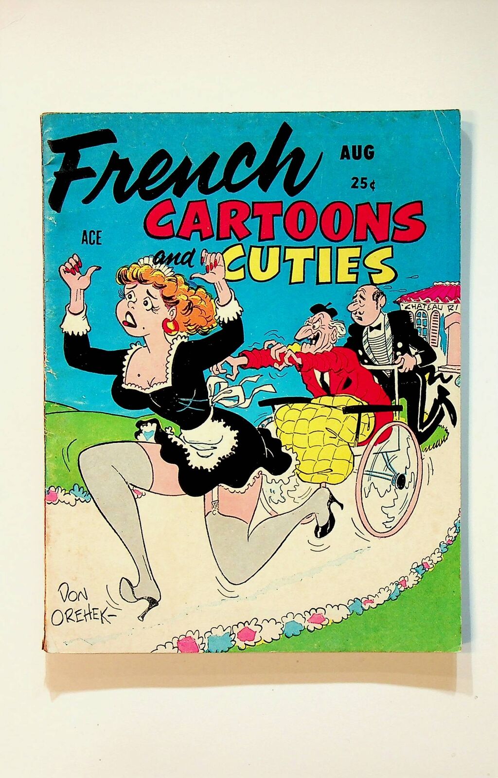 French Cartoons and Cuties Magazine #9 VG 1958 Low Grade
