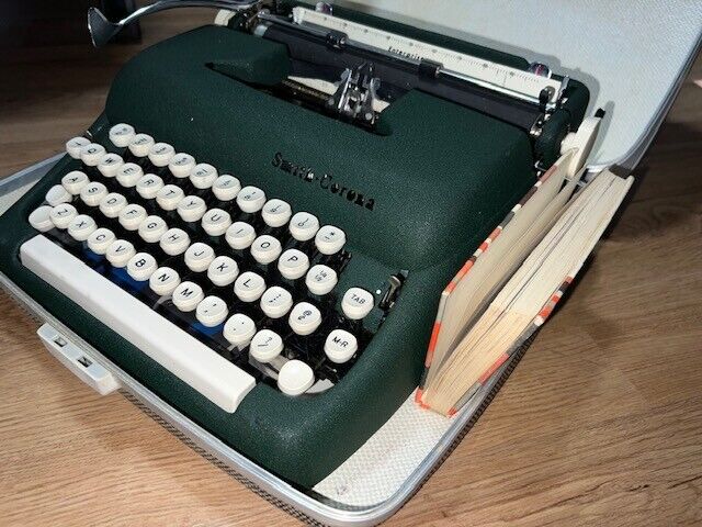 Portable Smith Corona Typewriter with Case, Original Documents