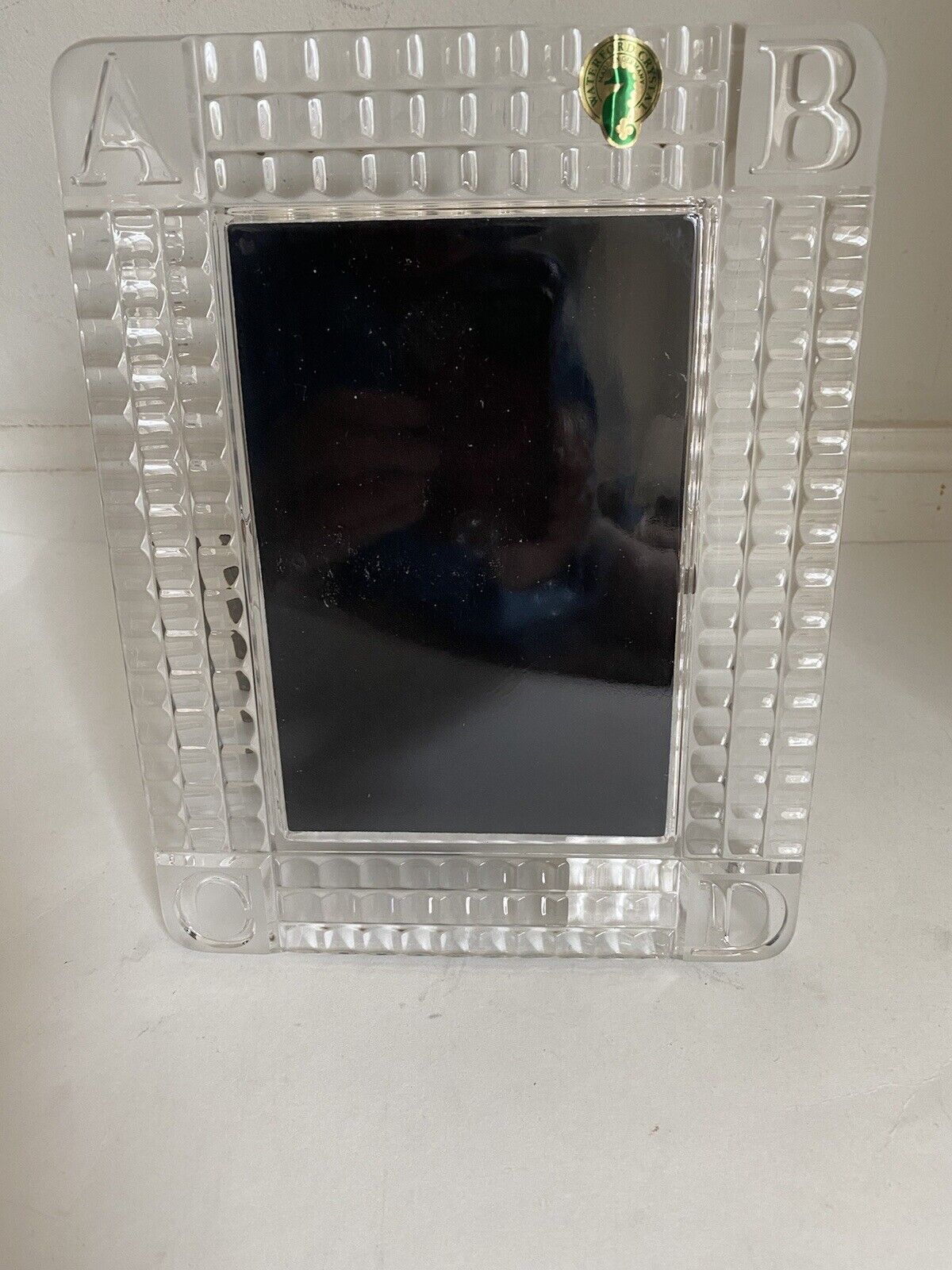 Waterford Crystal ABC Picture Frame 4x6 Baby  W/ Box  Germany NEW