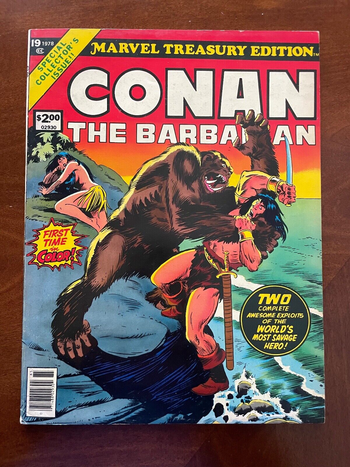 Marvel Treasury Edition #19, Marvel (1978), VF- (7.5) - Conan the Barbarian