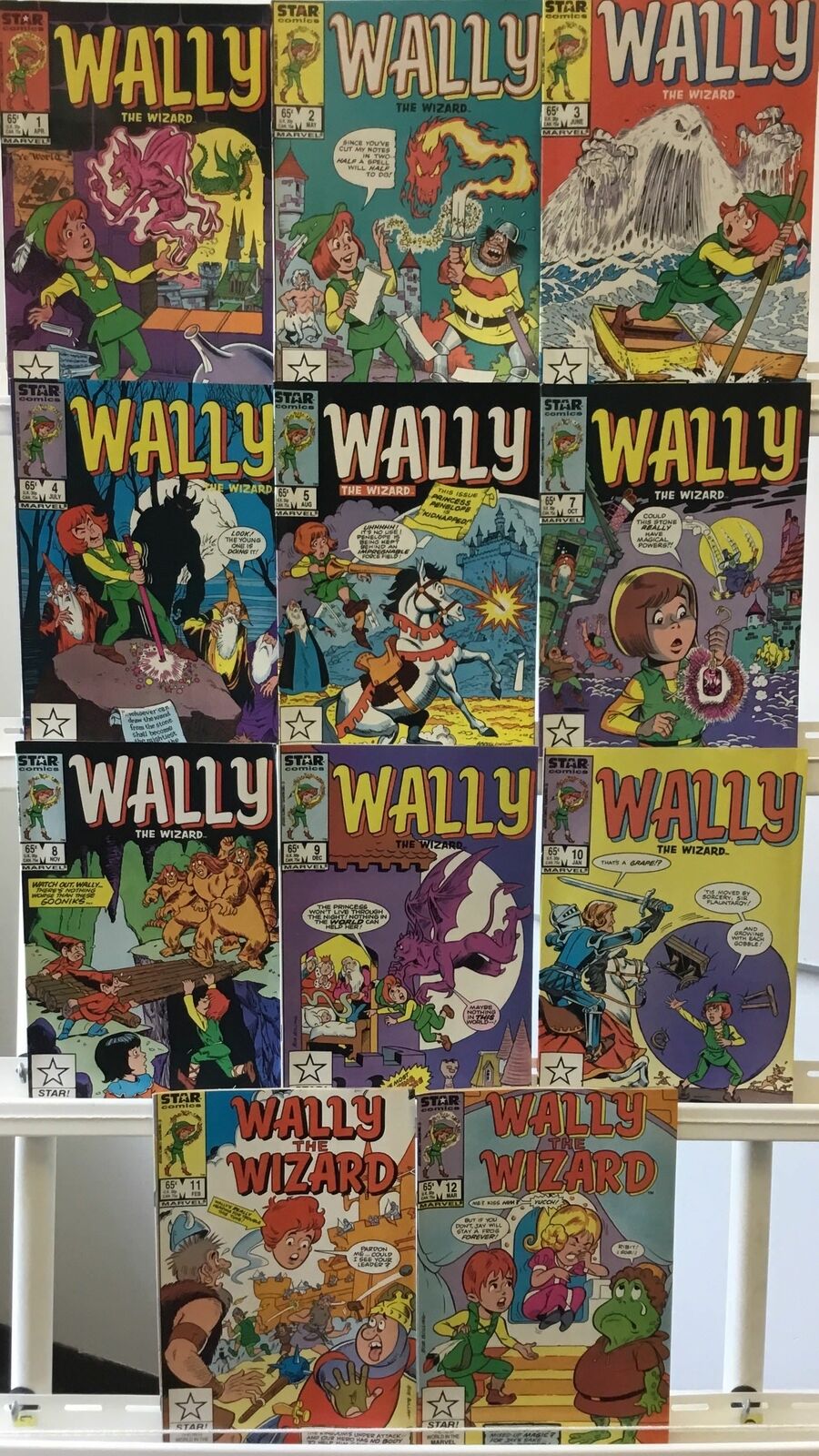 Wally The Wizard Near Complete Set #1-5 #7-12 VF Star Comic Run Lot