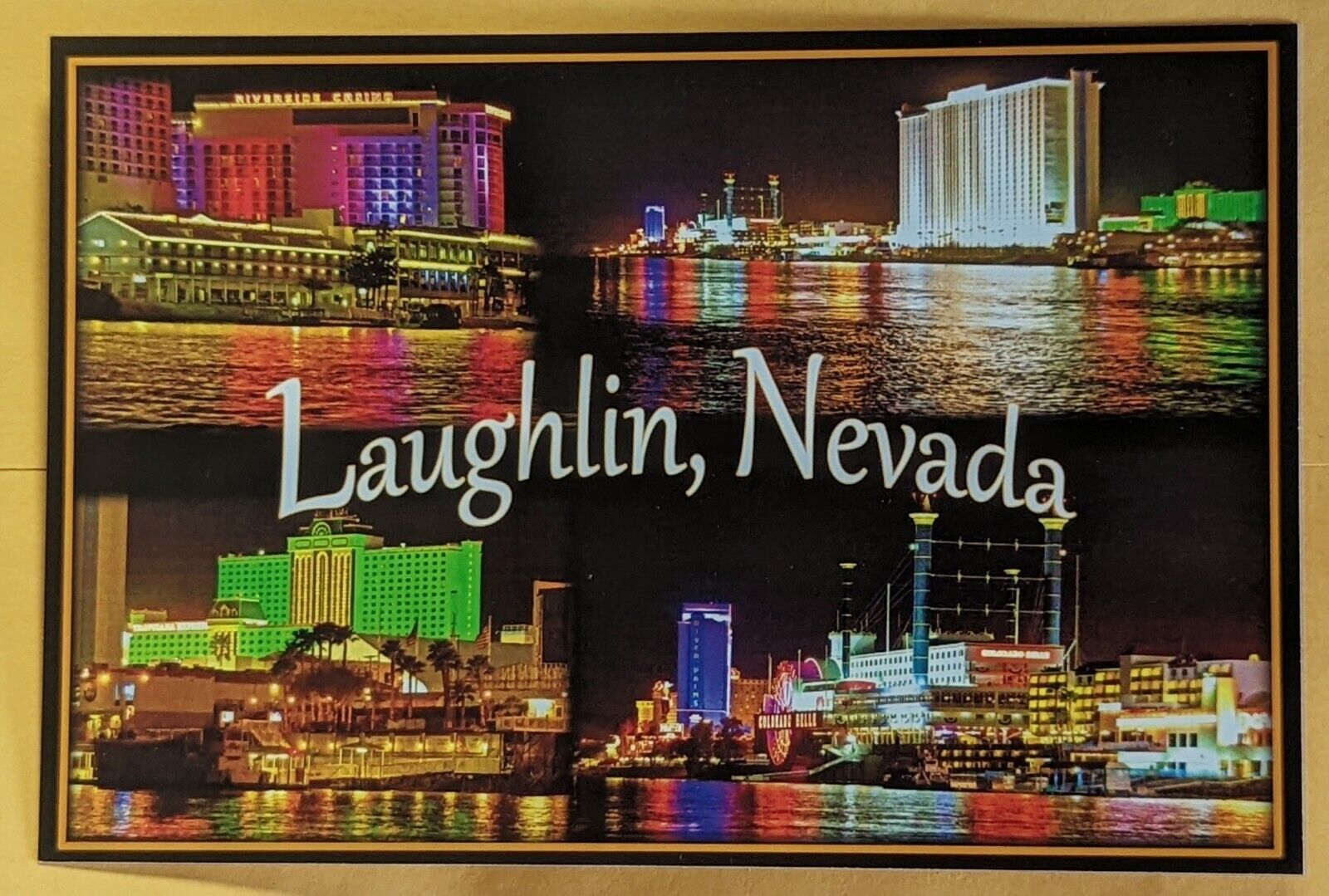 Postcard NV. Laughlin. Multiview. Nevada 