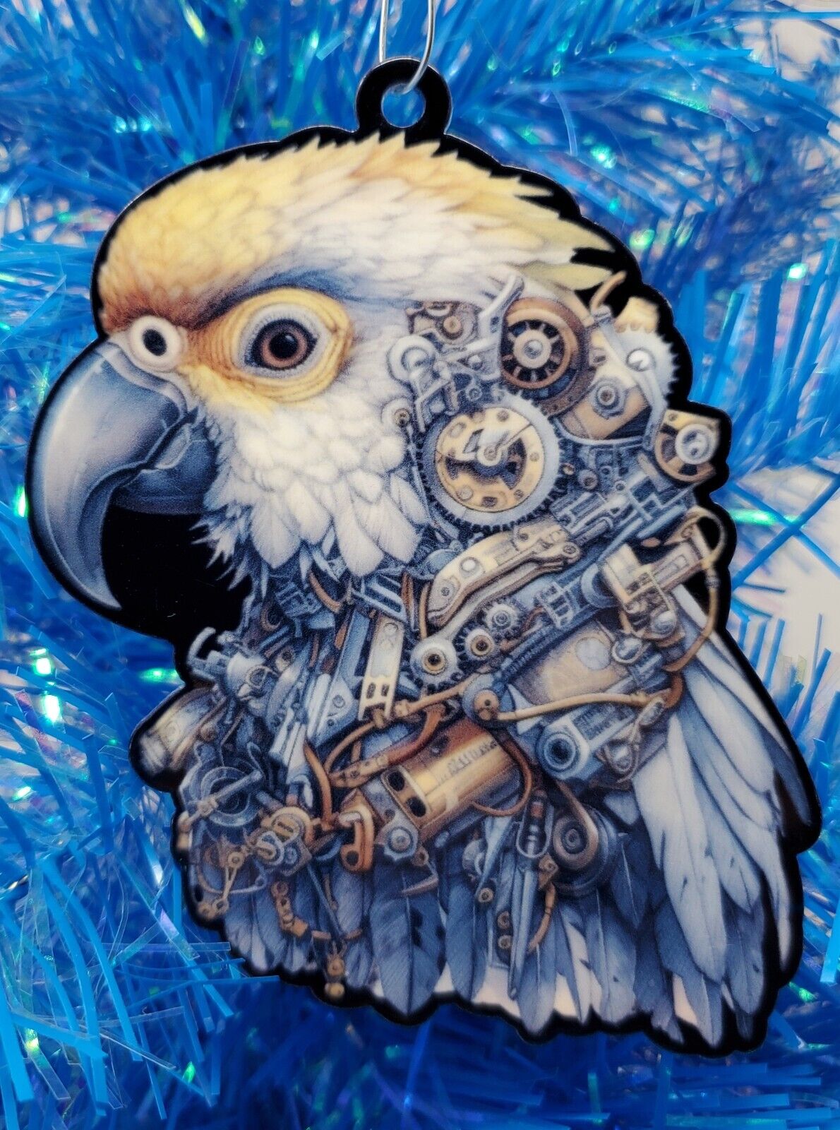 Parrot Steampunk Themed Parrot Bird Christmas Ornament 3\