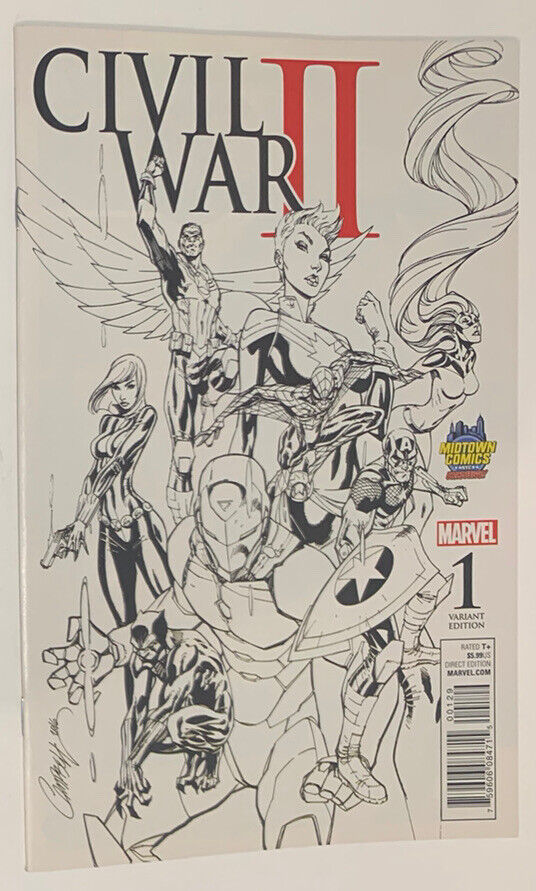 Marvel Civil War II #1 Avengers Midtown Exclusive Variant Cover Comic
