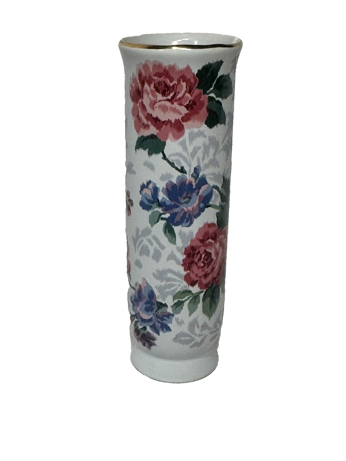 vintage small floral flower vase Victorian rose japan kimiko ikeda