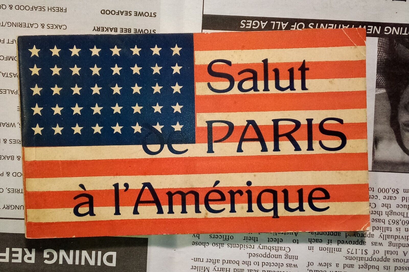 Salut de Paris a l\'Amerique - WWI Era Postcards - Edia Versailles