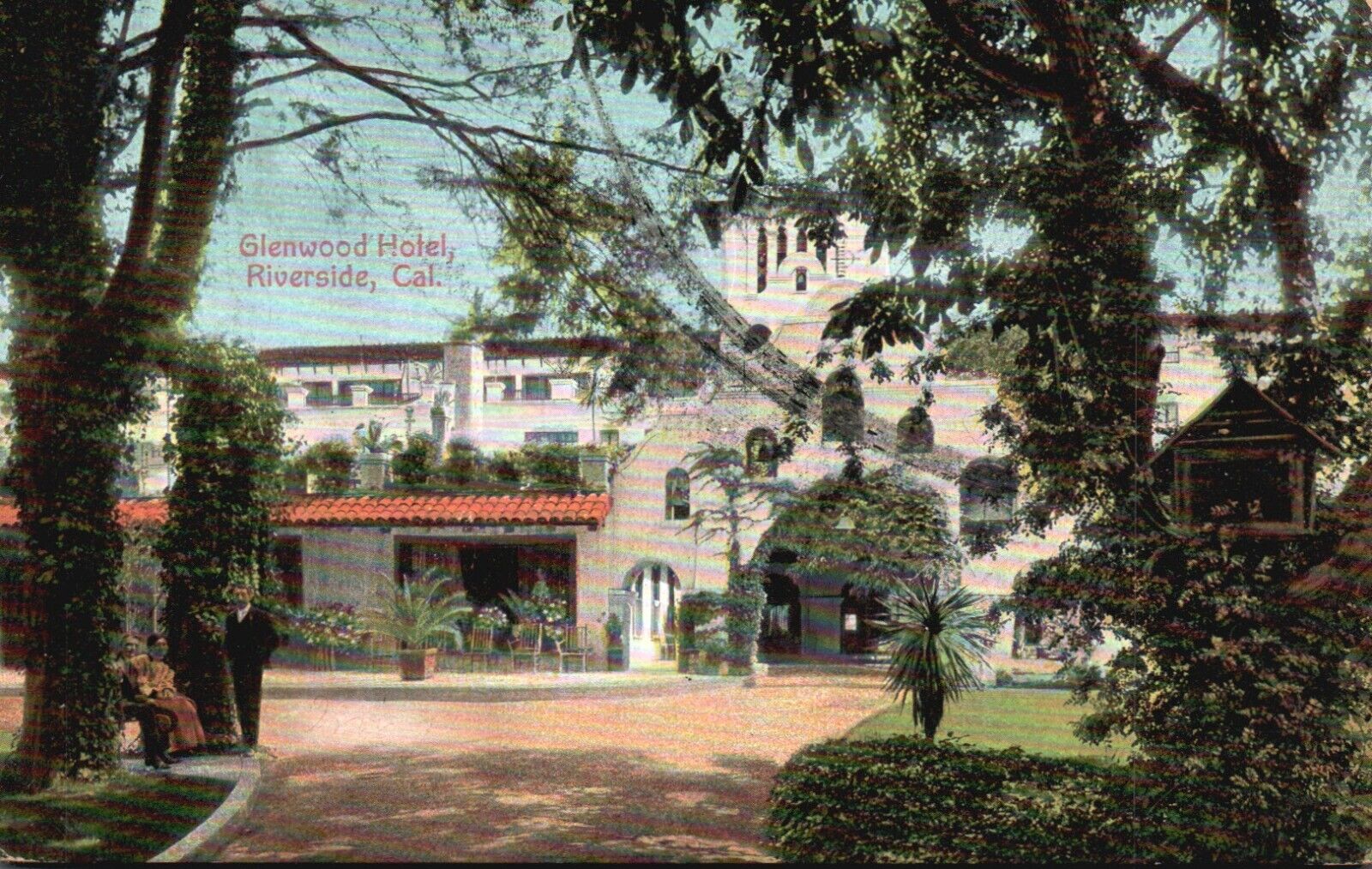 Postcard CA Riverside Hotel Glenwood 1909 Divided Back Vintage PC f9992