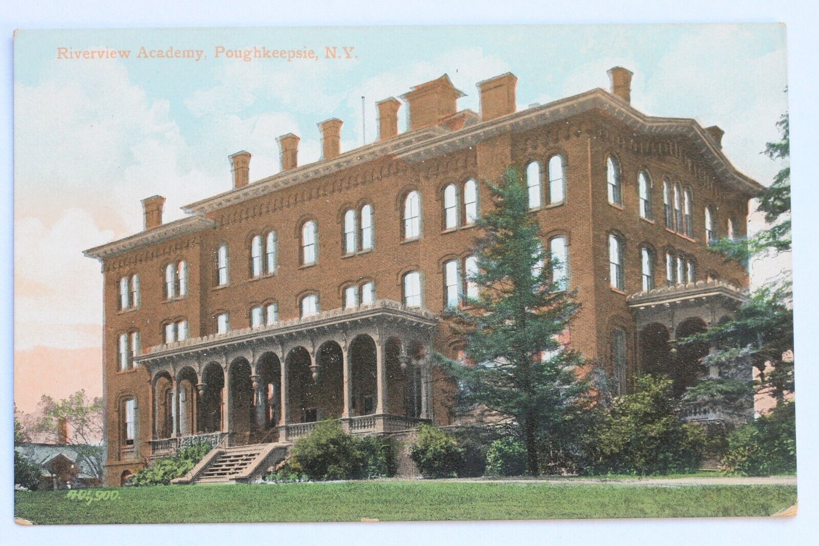 Old postcard RIVERVIEW ACADEMY, POUGHKEEPSIE, N.Y.