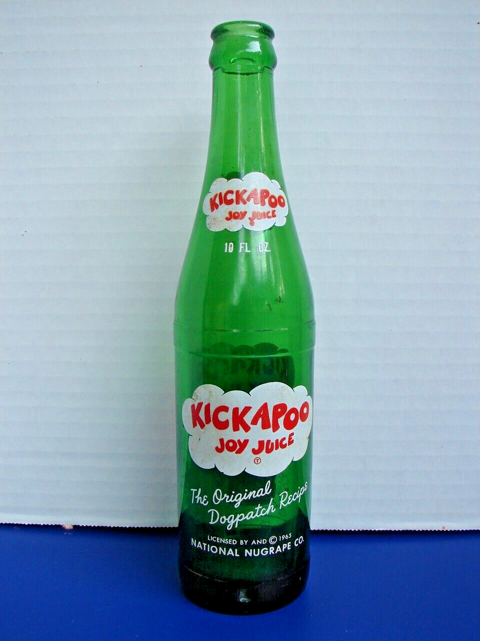 Vintage Kickapoo Joy Juice 10oz Soda Bottle By National Nugrape Co.