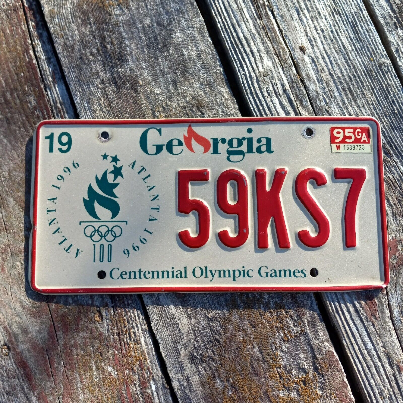1995 Georgia License Plate - \
