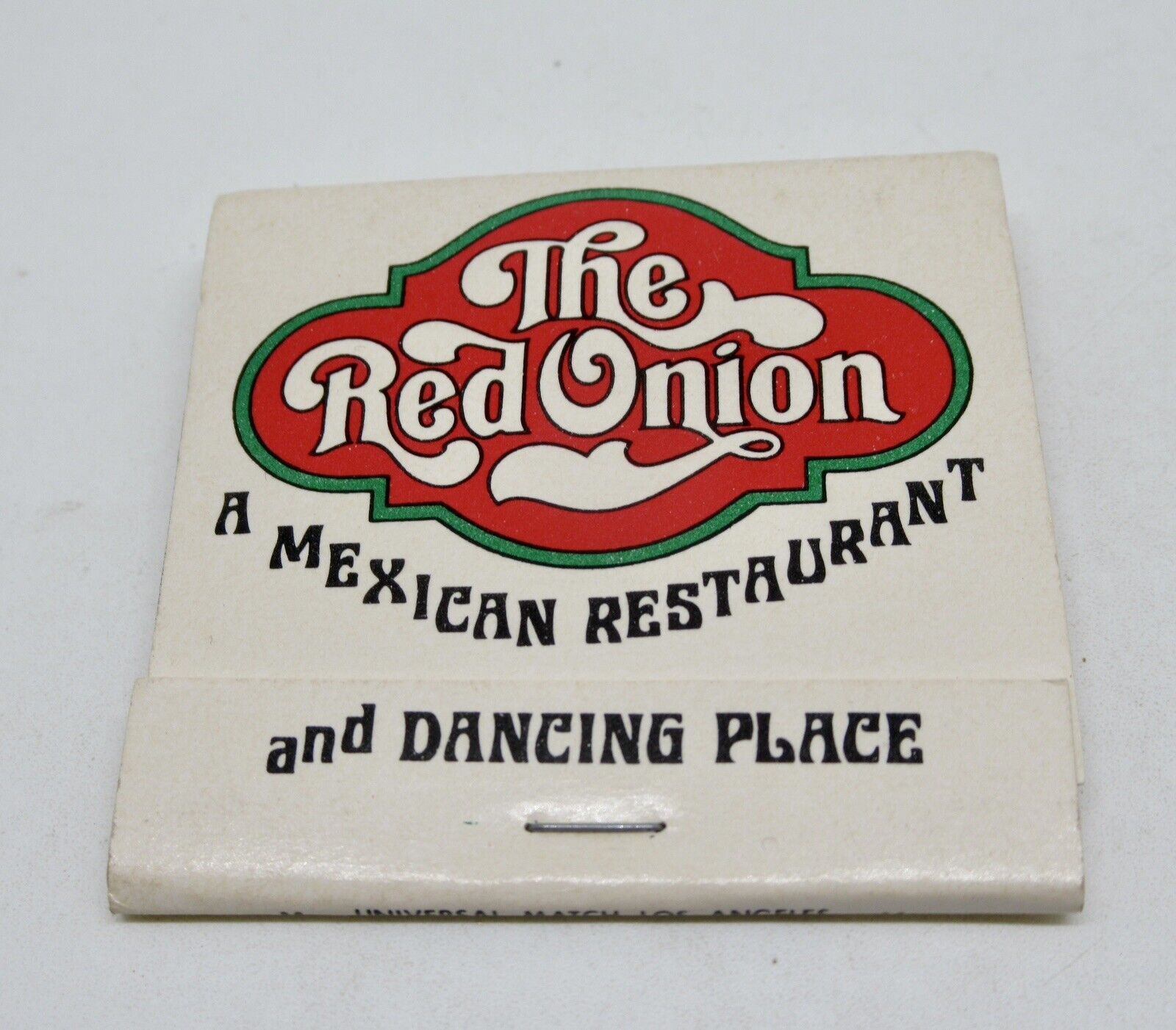 The Red Onion California Mexican Restaurant & Dancing Place FULL Matchbook