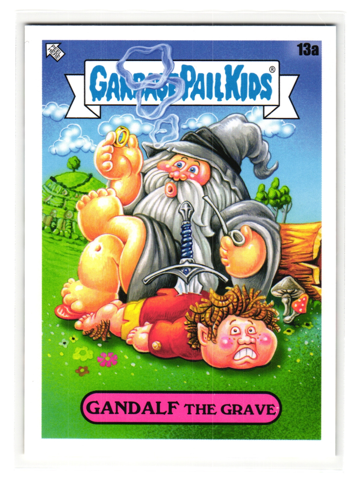 Gandalf The Grave 2022 Garbage Pail Kids Book Worms Parody Card 13a