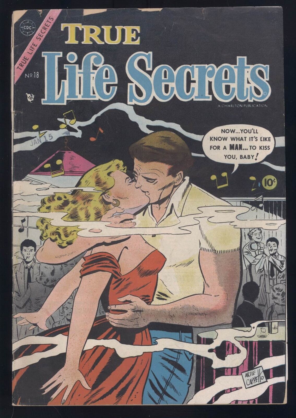 TRUE LIFE SECRETS #18 CHARLTON ROMANCE SCARCE 1954 GOLDEN AGE