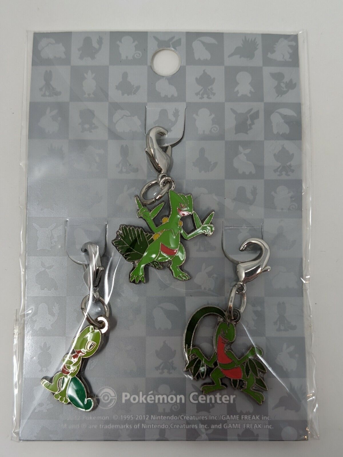 Treecko Grovyle Sceptile Pokemon Center Metal Keychain Charm Japan NEW Sealed
