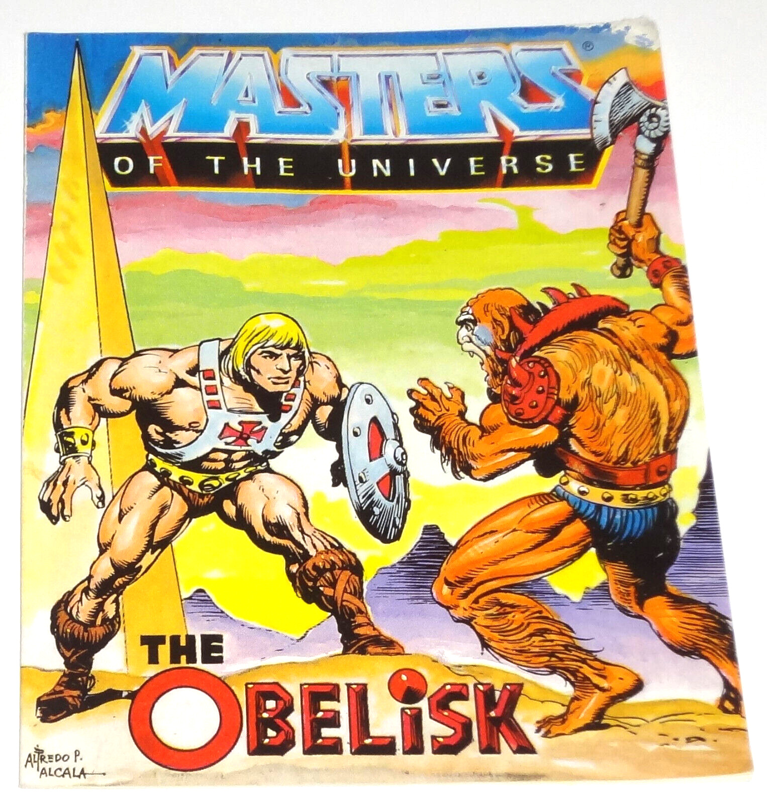 1984 MATTEL MASTERS OF THE UNIVERSE THE OBELISK #21 MINI COMIC MOTU HEMAN INSERT