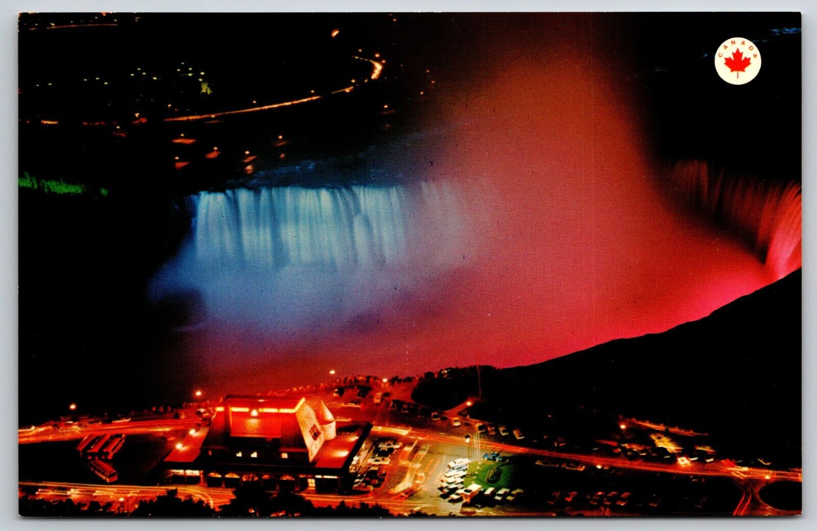 Postcard Canada Niagara Falls Night View