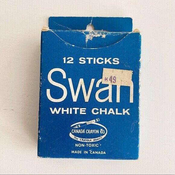 Vintage - Swan White Chalk in Box