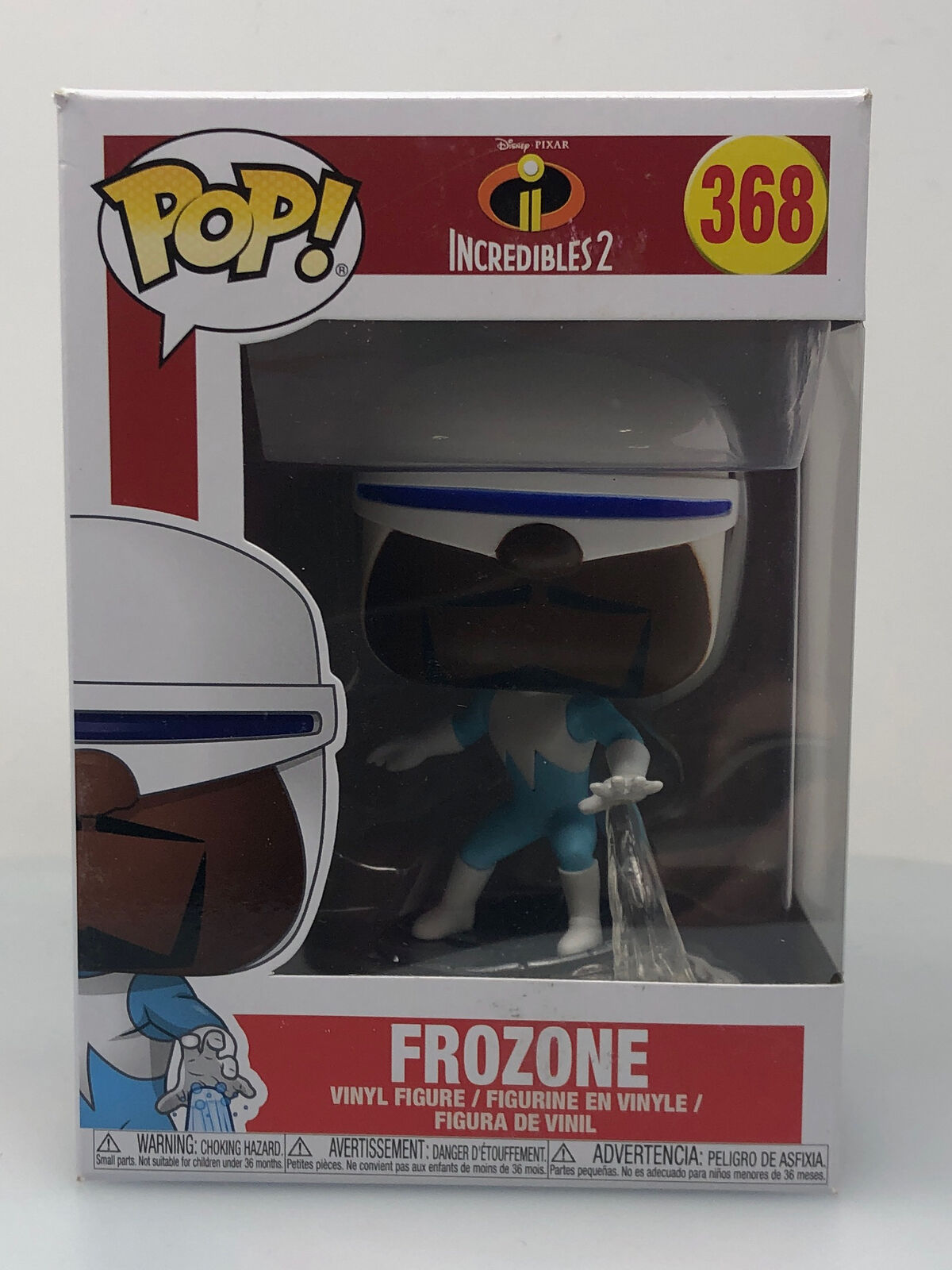 Funko POP Disney Pixar The Incredibles 2 Frozone #368 Vinyl Figure DAMAGED
