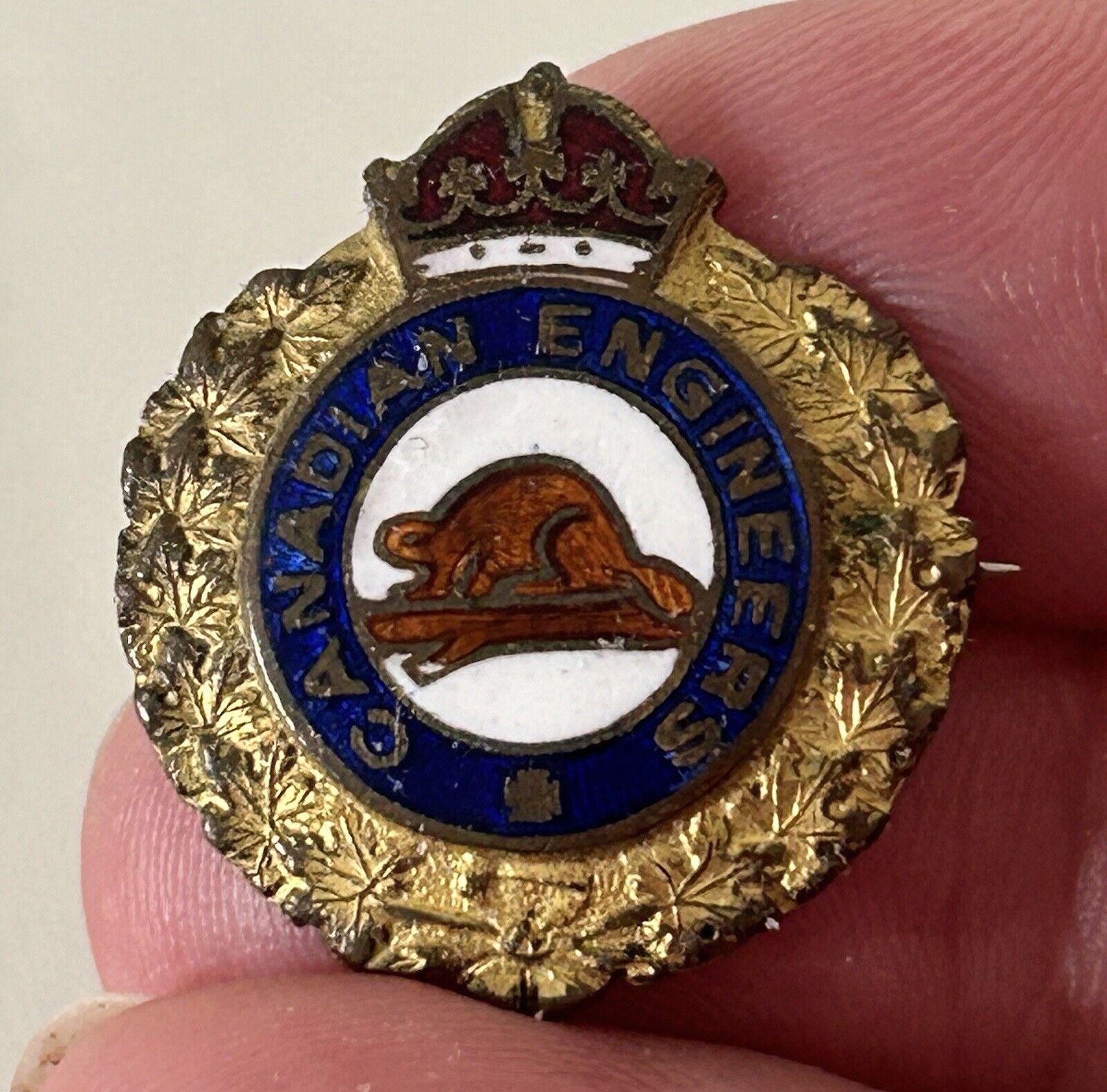 WWI CEF Canadian Engineers Sweetheart Pin