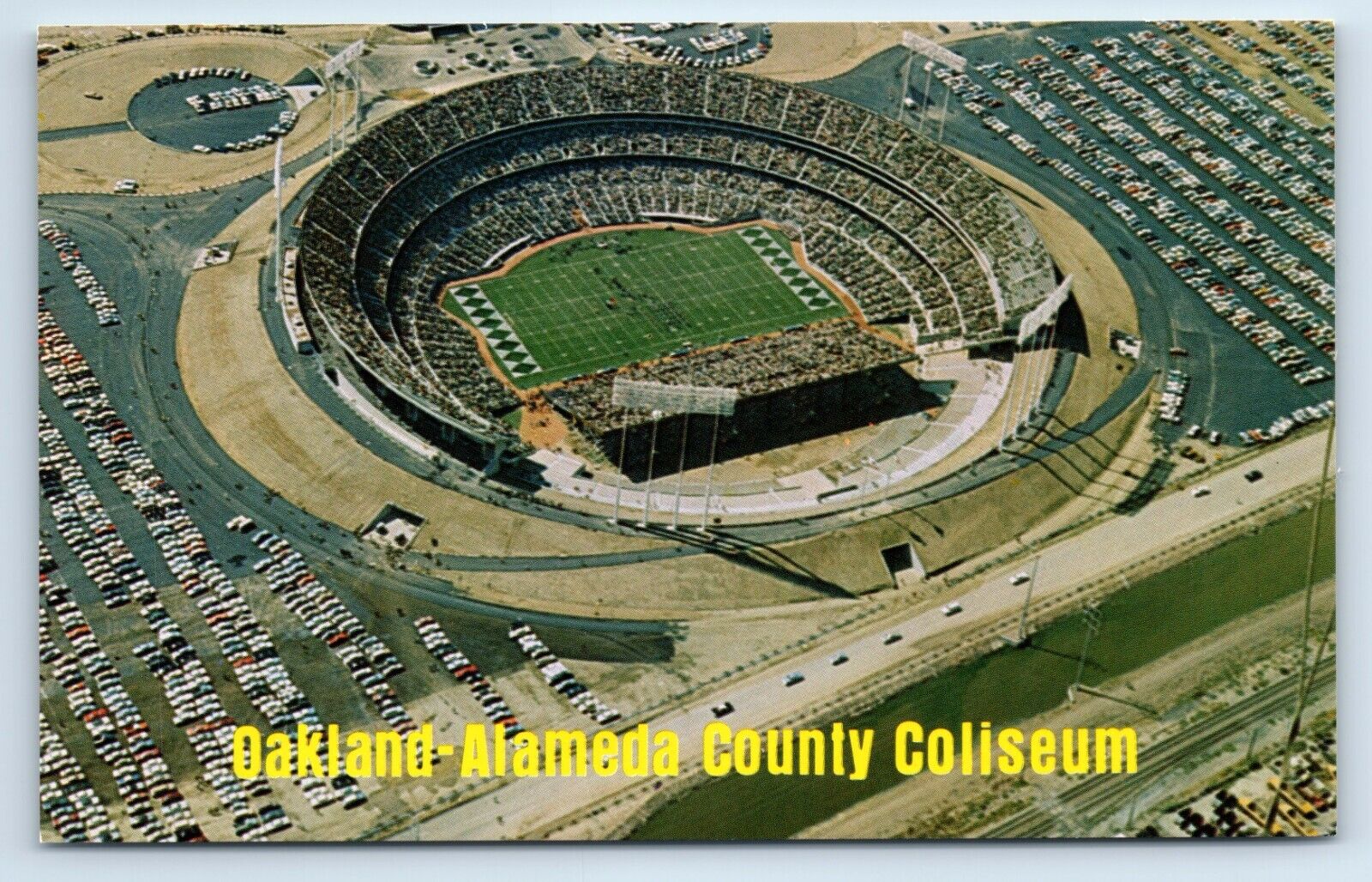 Postcard - Oakland-Alameda County Coliseum Home of the Oakland Raiders Football