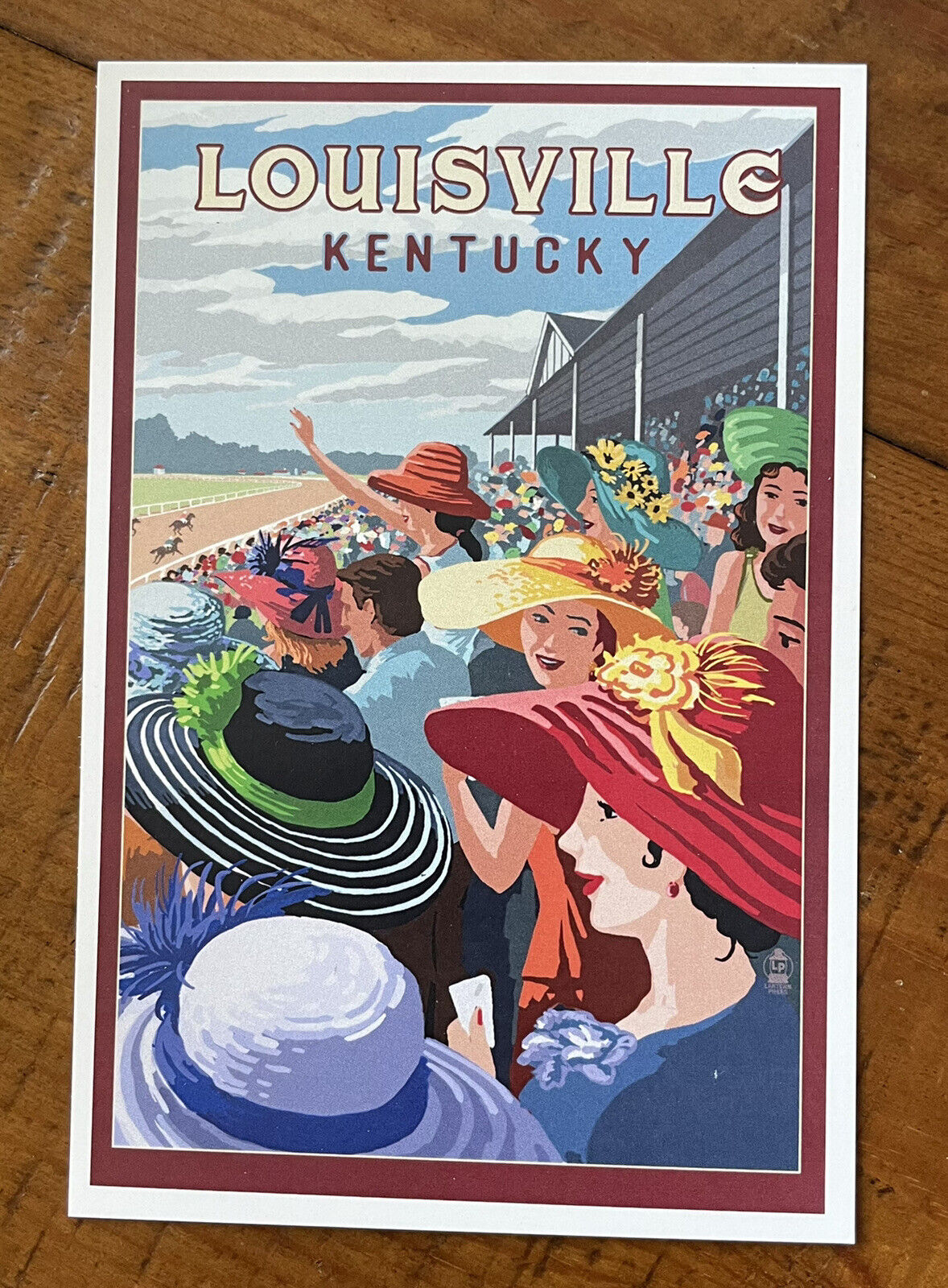 Louisville, Kentucky - Track Horse Racing-Lantern Press Postcard Kentucky Derby