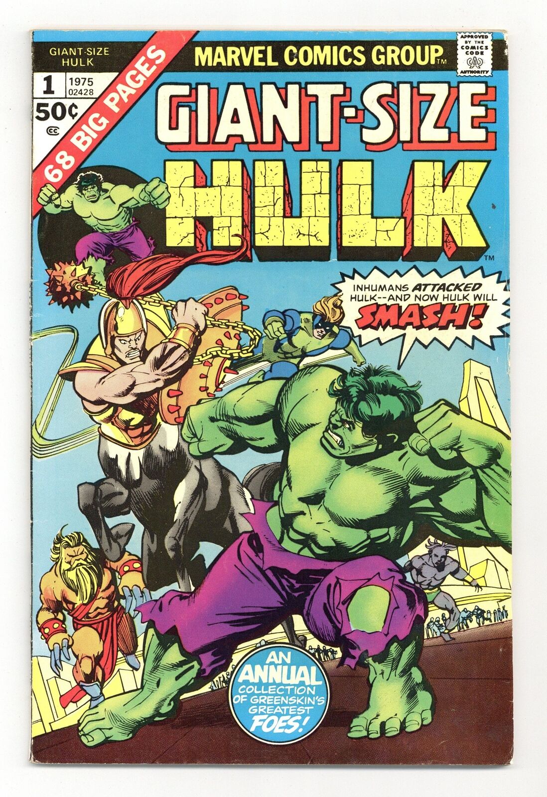 Giant Size Hulk #1 VG 4.0 1975 Low Grade