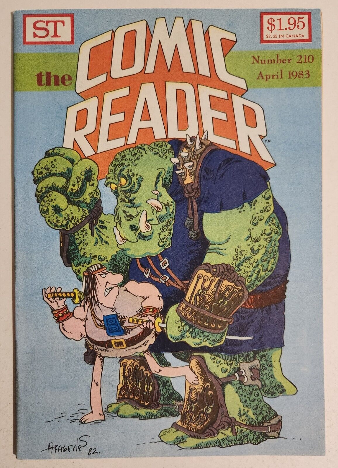 The Comic Reader #210 (1983, Street Enterprises) VF+ Groo Cover Sergio Aragones