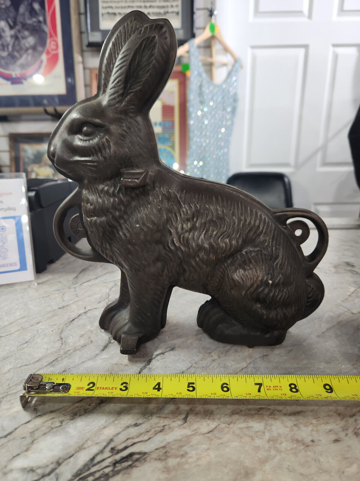 Beautiful Vintage Cast Iron Griswold Rabbit Bunny Cake Mold 862 863 Bake ware