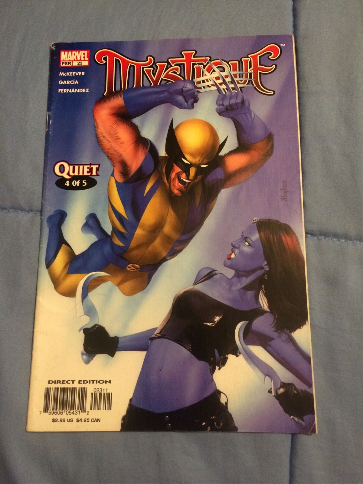 Mystique #23 Wolverine Cover Quiet Part 4 of 5 [Marvel Comics, 2005]