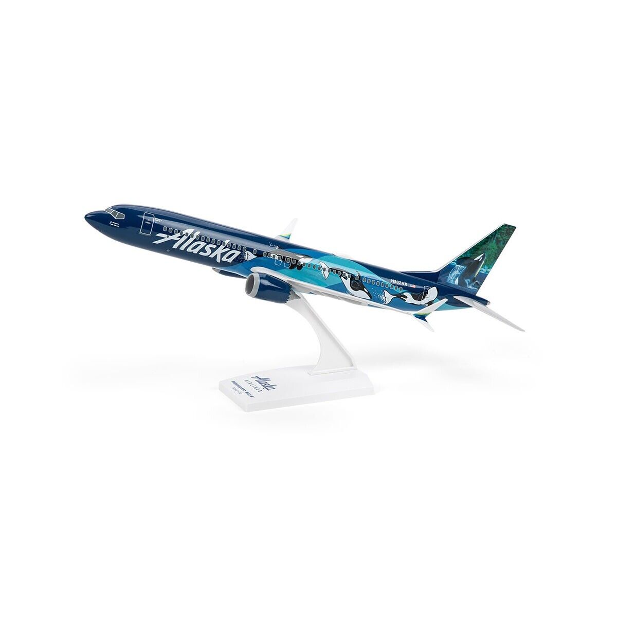 Alaska Airlines 1/130th Scale Skymarks 737-9 Max Max West Coast Wonders Livery