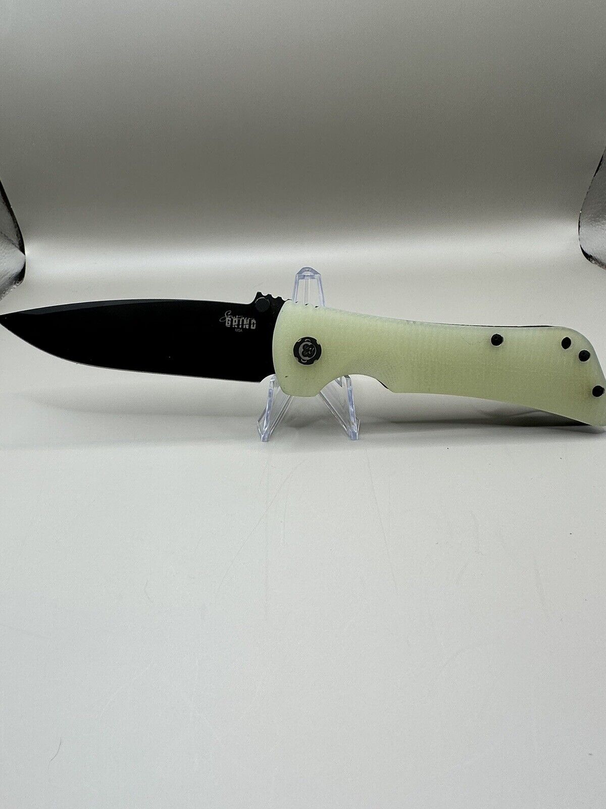 southern grind bad monkey drop point jade with black blade