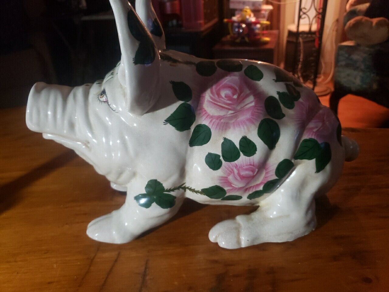Vintage Large Porcelain Pig