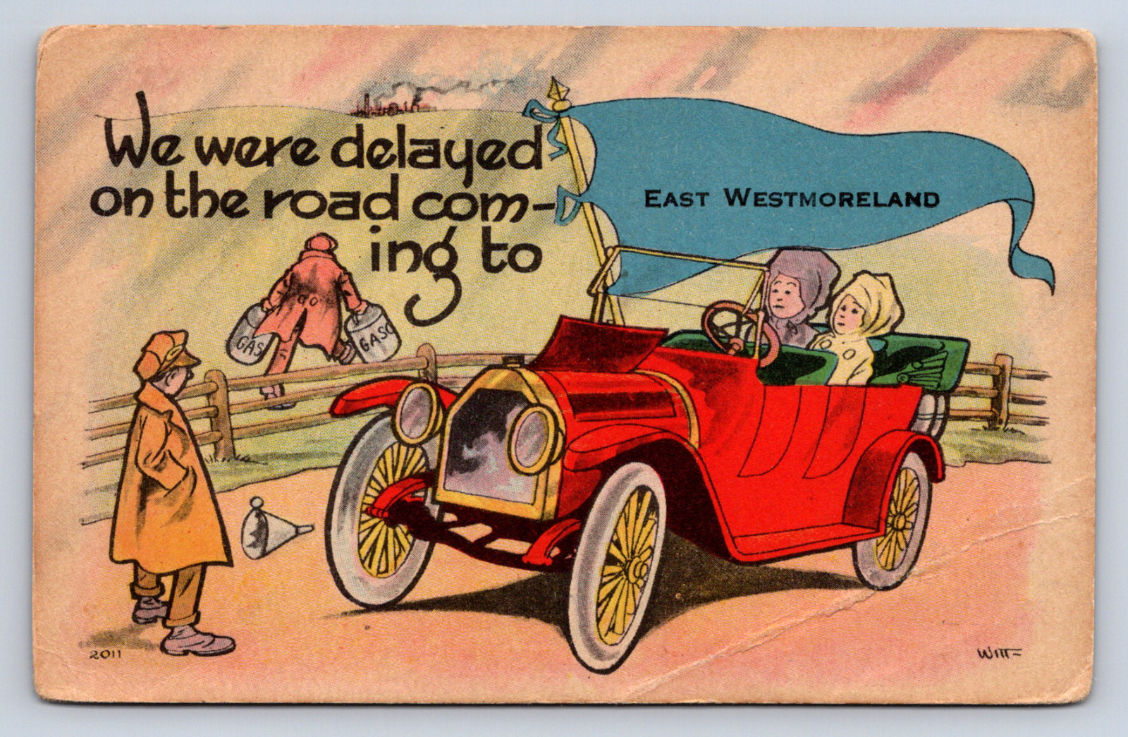 Vintage Postcard East Westmoreland 1917