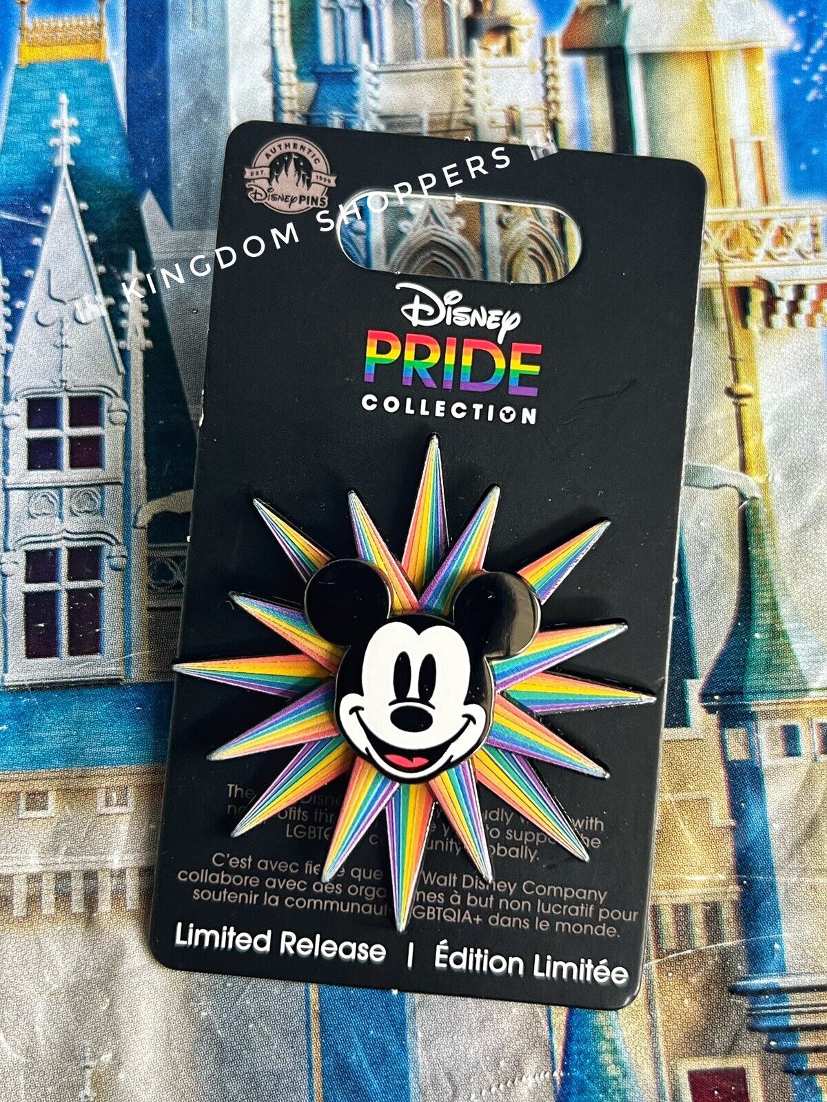 2024 Disney Parks Rainbow Pride Mickey Mouse Spinner LR Pin