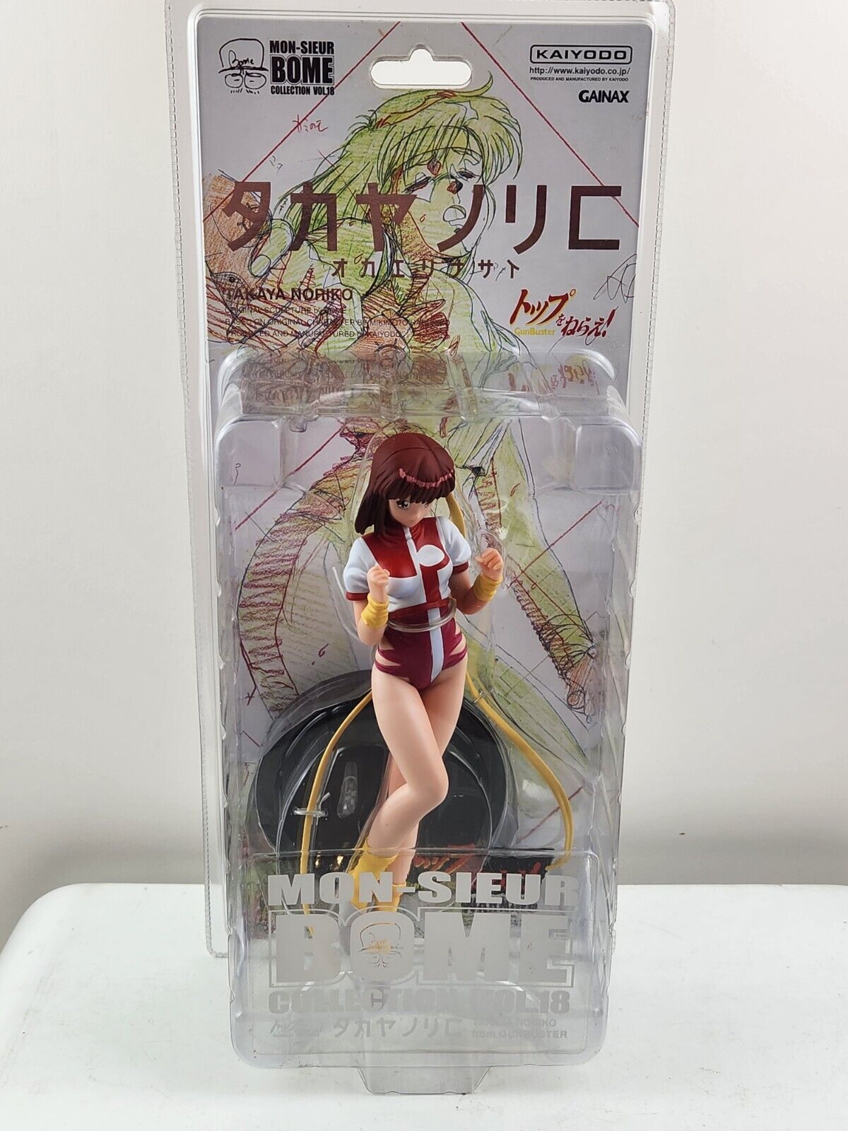 KAIYODO Takaya Noriko PVC Figure Gunbuster 1/6 Mon-Sieur Bome Volume 18 New