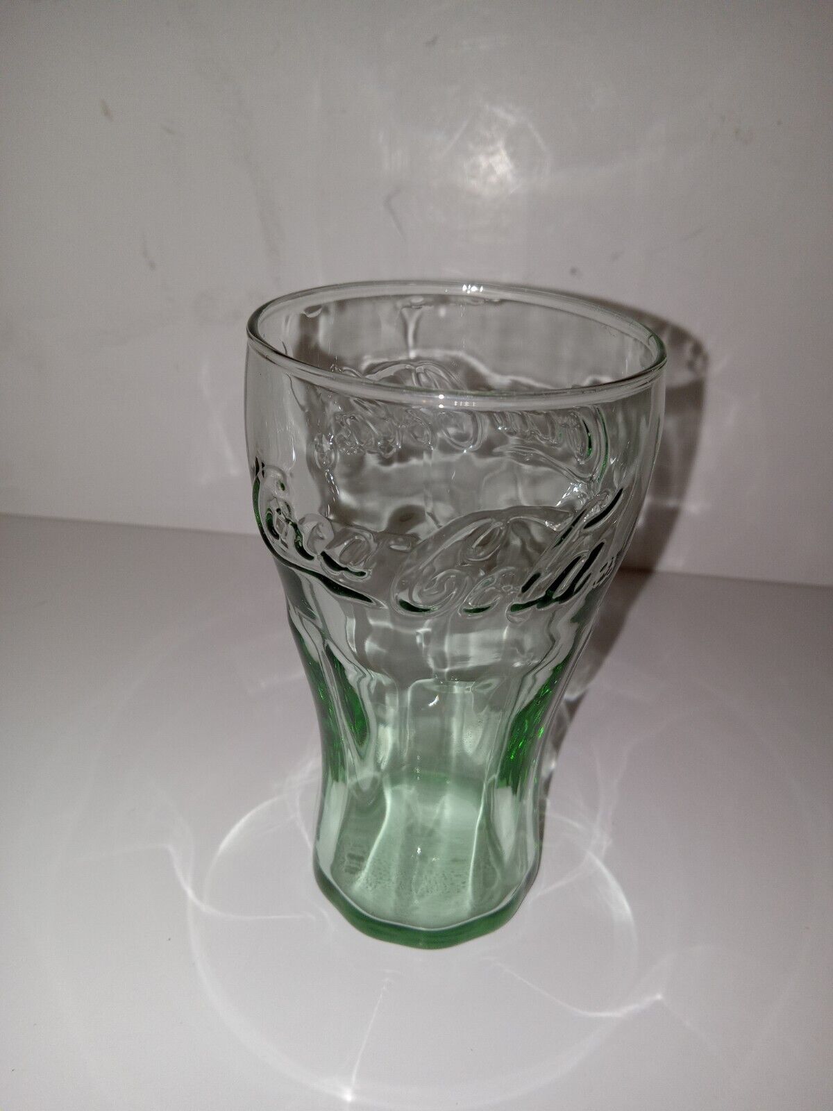 Vintage Green Coca Cola Glass 6 Oz 4.5\