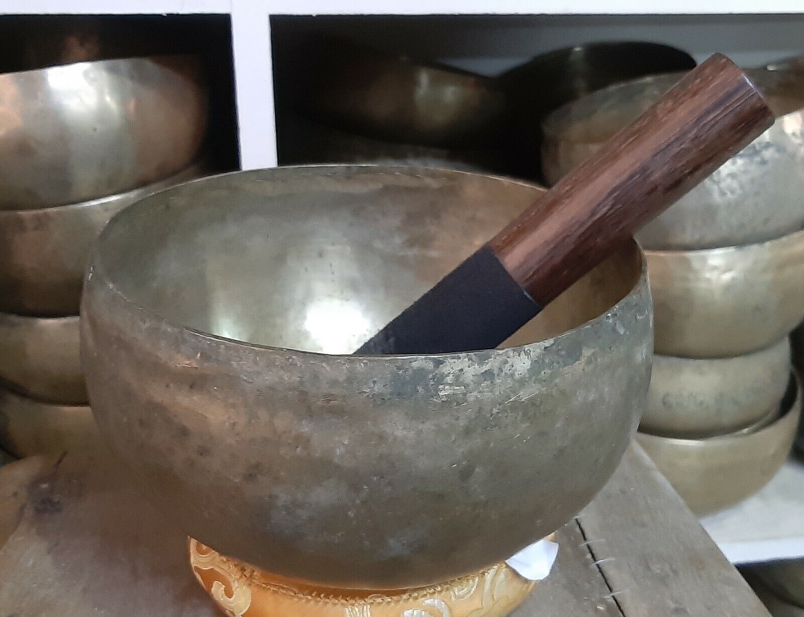 Antique Singing Bowl-Antique Bowl-Antique Bowl from Himalaya-Tibetan Yoga Bowl