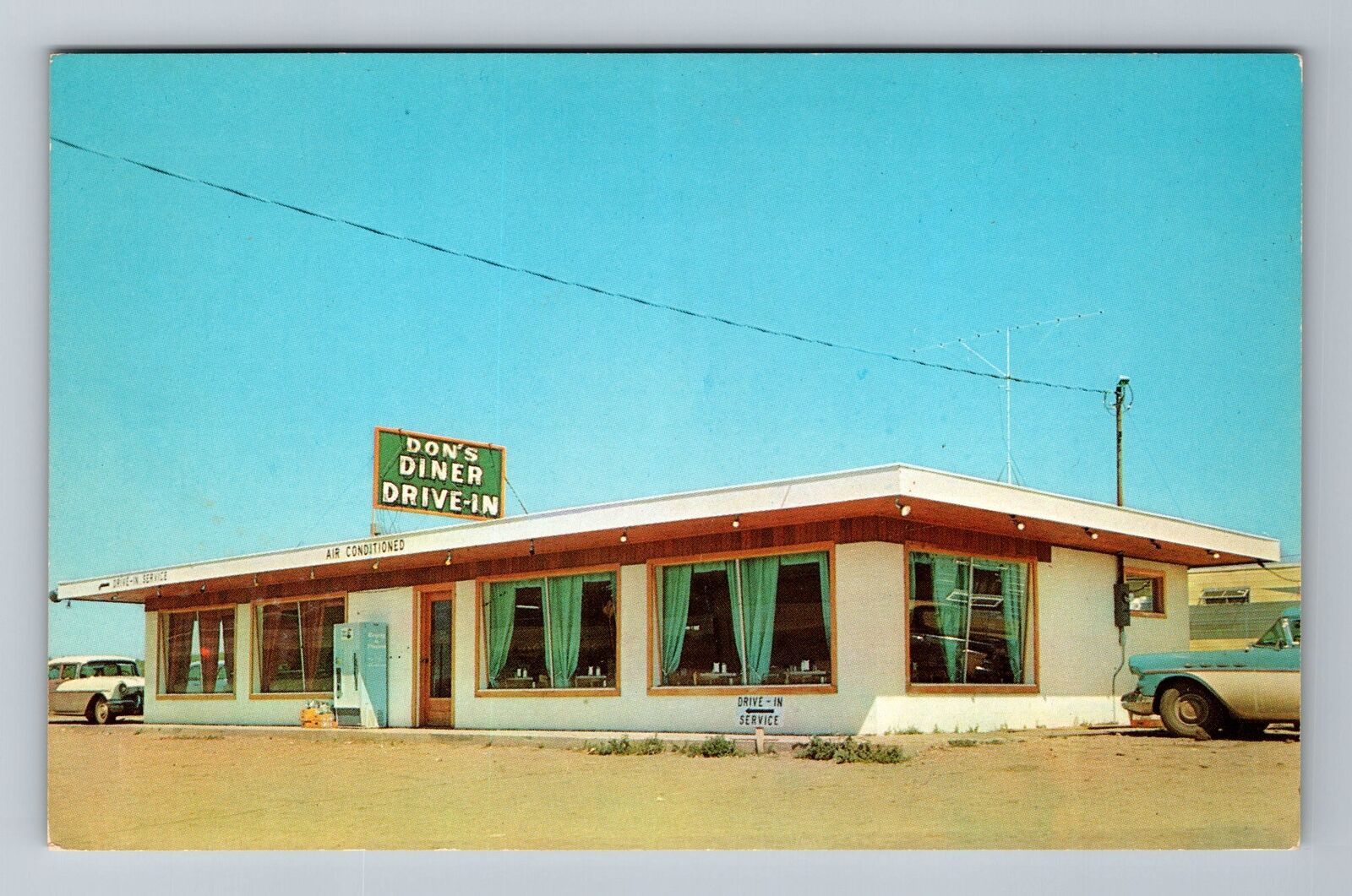 Murdo SD-South Dakota, Don\'s Diner Drive In, Scenic Outside, Vintage Postcard