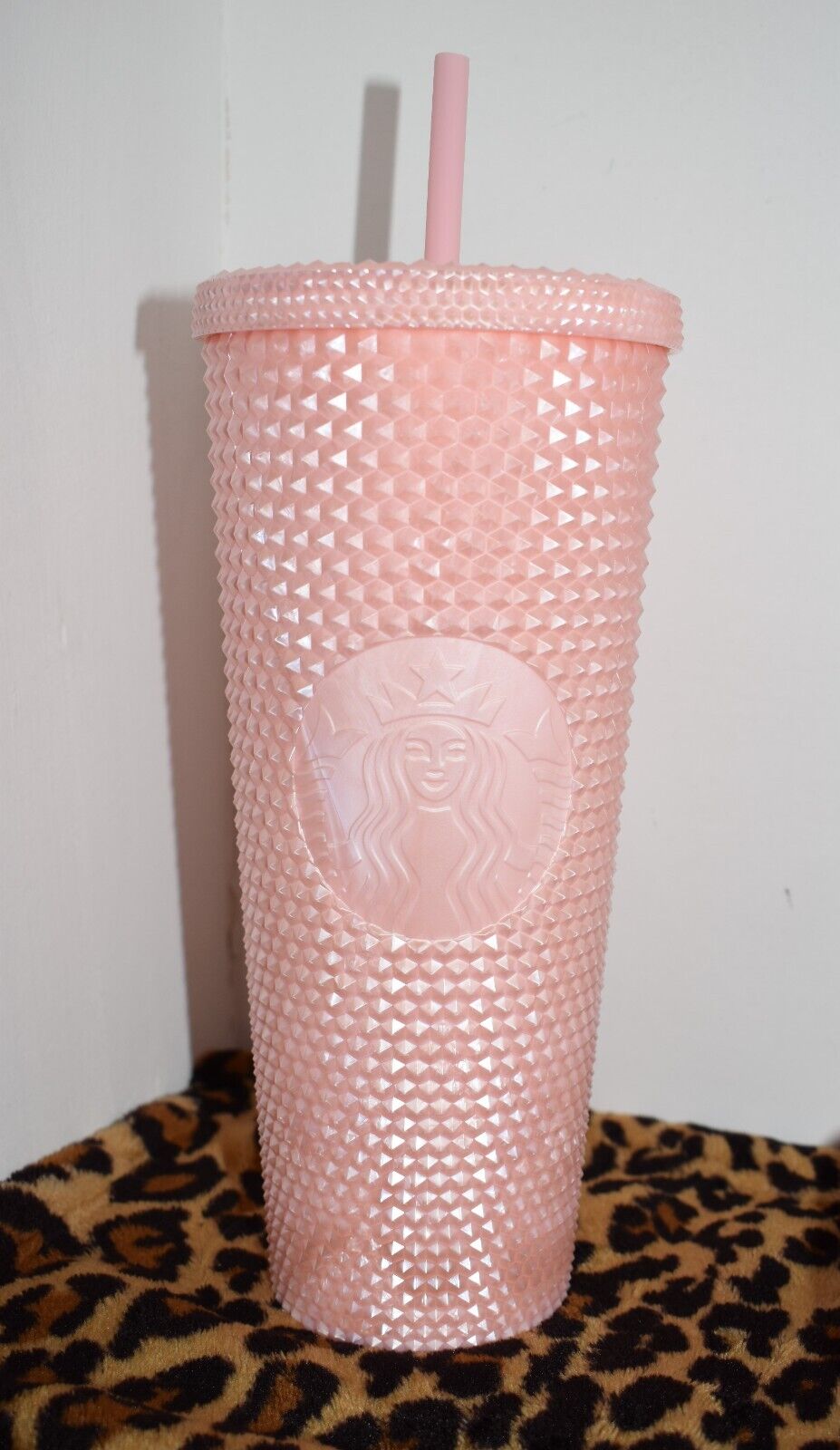 2024 Starbucks Pink Pearl Bling Tumbler Venti Summer EARLY RELEASE *NEW*