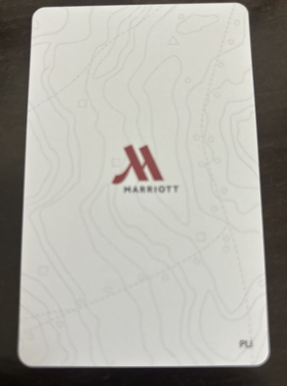 Marriott Hotels Room Key Card Silver  Back