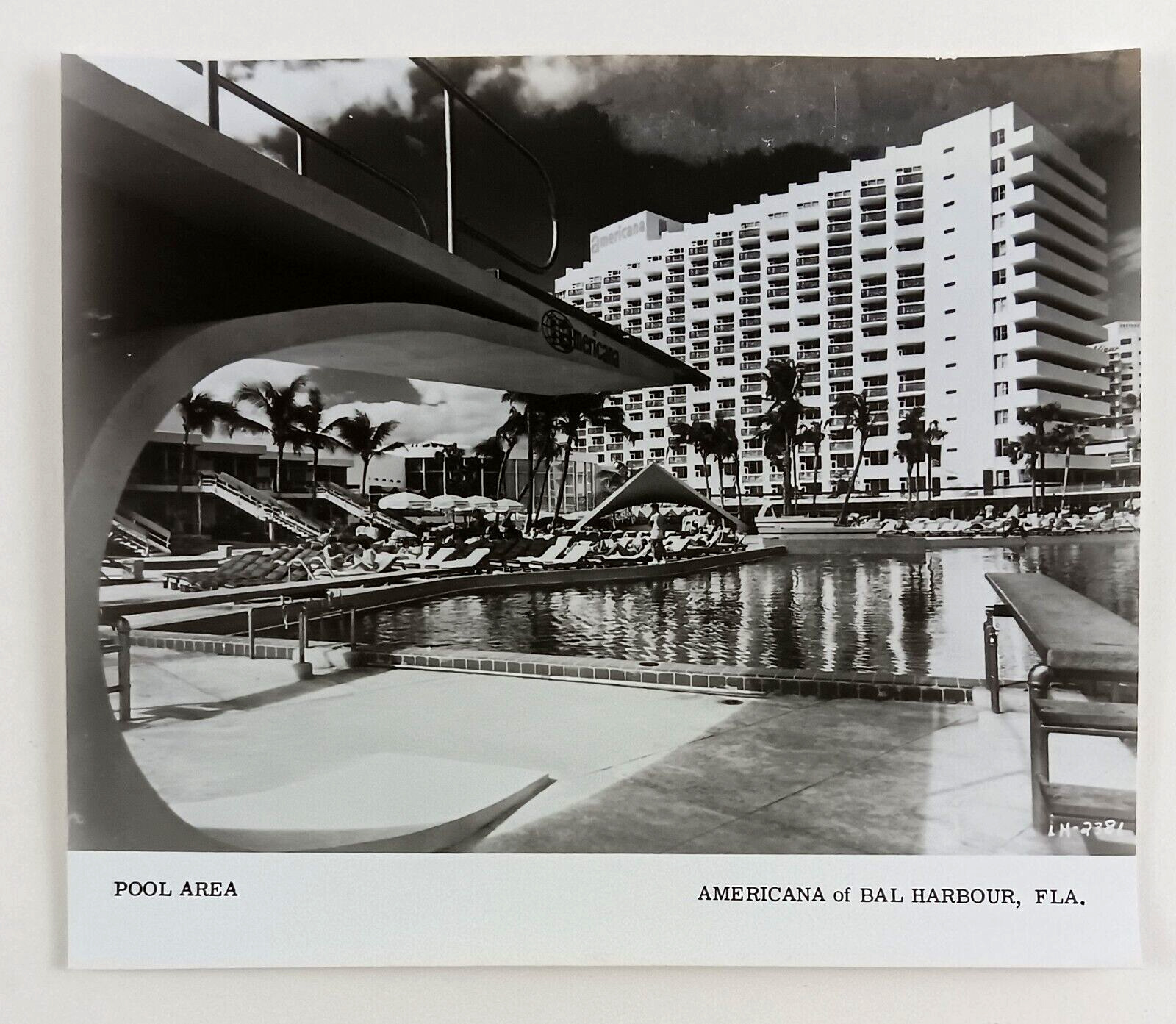 1970s Bal Harbour Florida Americana Hotel Pool Diving Board Vintage Press Photo