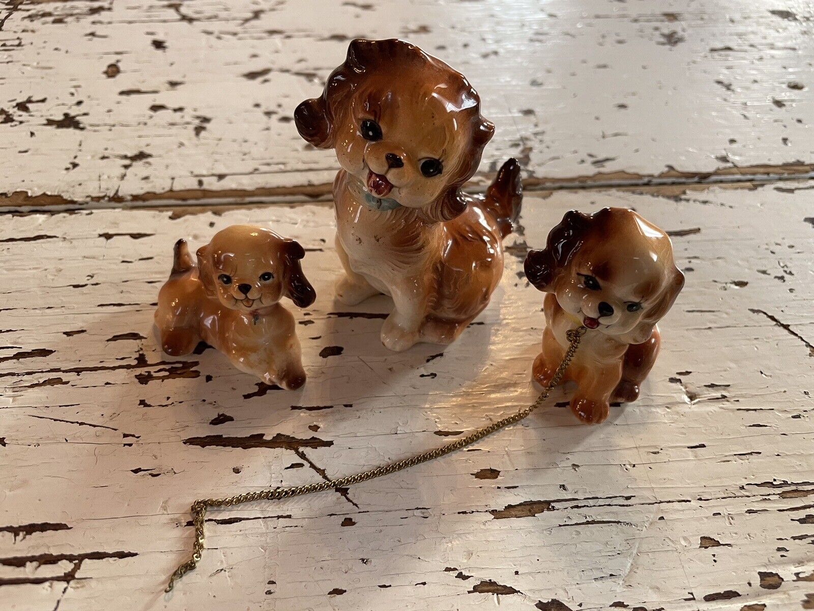 Vintage Cavalier King Charles Spaniel Nikon Yoko Boeki Ceramic Dog Puppy Japan