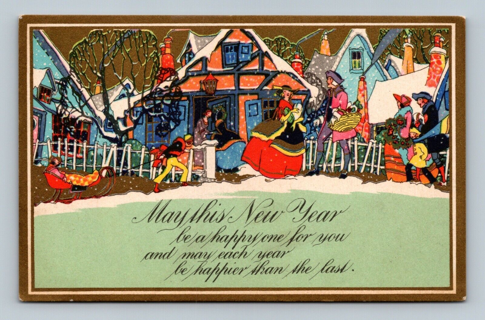 Postcard May this new year be a happy one