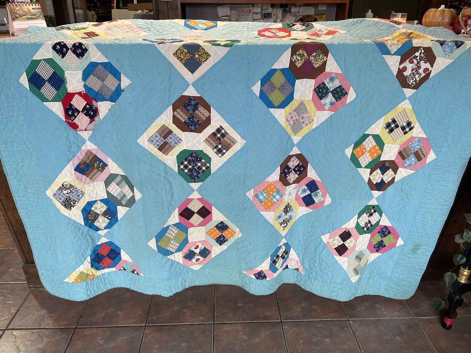 antique vintage handmade quilts this has some small places that need sewn back
