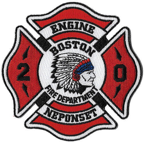 Boston Engine 20 Neponset American Indian Head NEW Fire Patch 