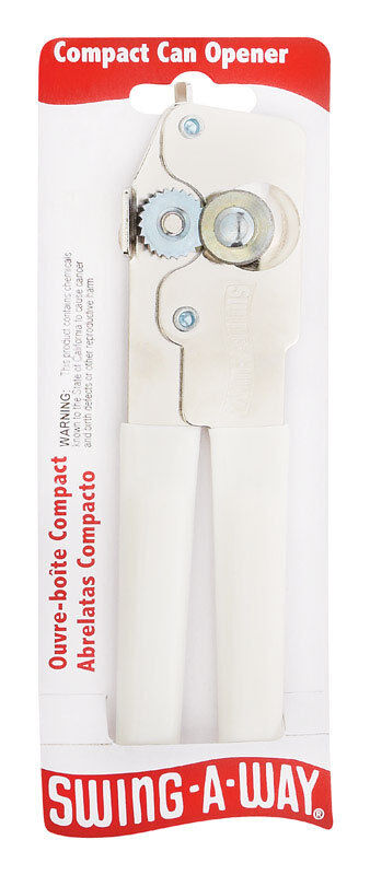 Swing-A-Way, White Compact Can Opener, 6-Inches