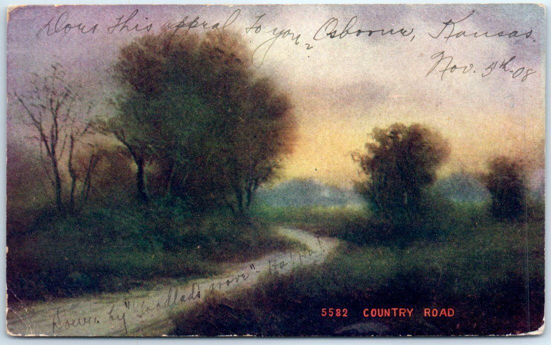 Postcard - Country Road