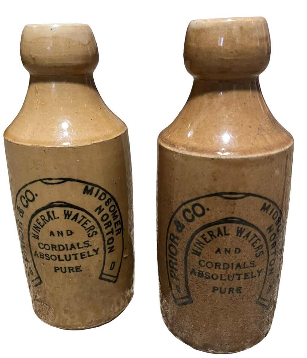 Prior & Co. Midsomer Norton Stoneware Ginger Beer Bottle Set Of 2