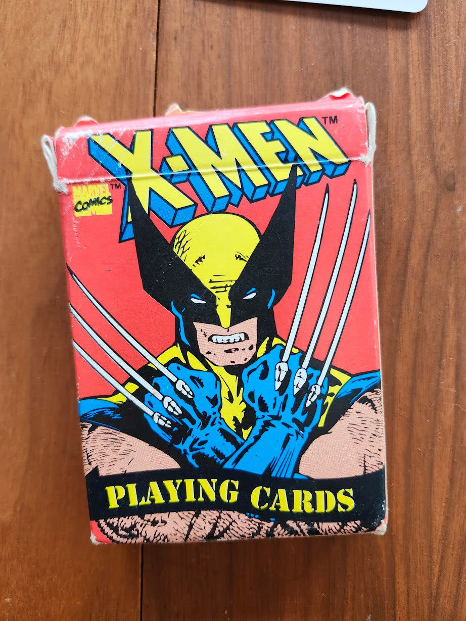 Vintage Marvel Comics X-MEN Playing Cards Wolverine 1993 USED